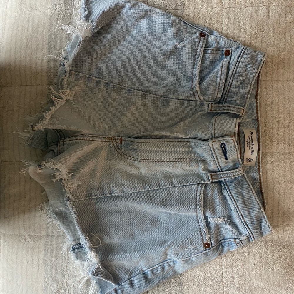 Abercrombie Curve Love High Rise Cutoff Shorts